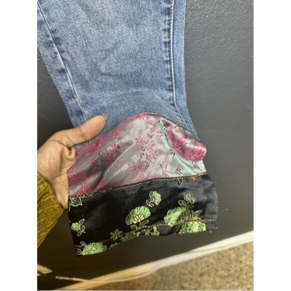 Anthropologie Pilcro And The Letterpress Blue Denim Slim Boyfriend Jeans Size 27 - Picture 8 of 8